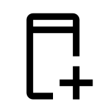 Mobile Add SVG Icon